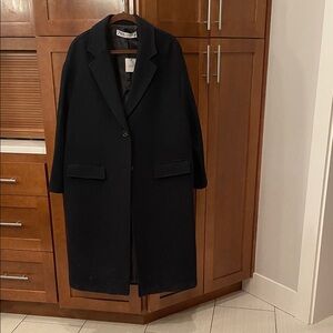 Zara Elegant navy Blue wool Coat